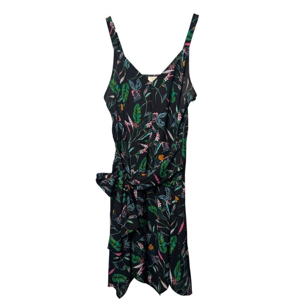 A New Day Tropical Print Asymmetrical Sundress - Size XXL (ID: E49)